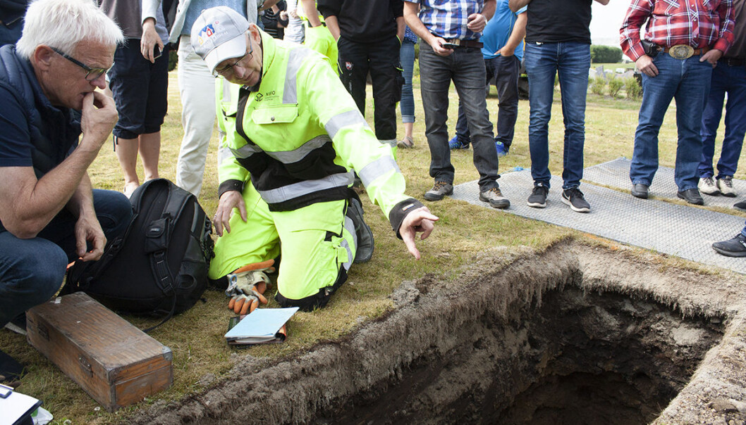 Forsker fra Nibio på gravplass Forsker fra Nibio på gravplass