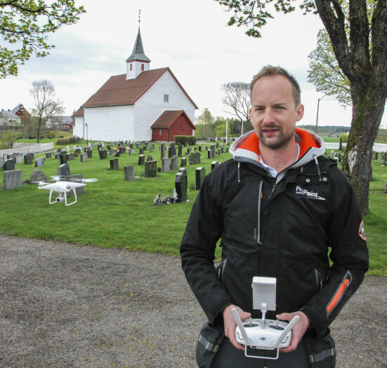 Droner digitaliserer Tønsbergs gravplasser