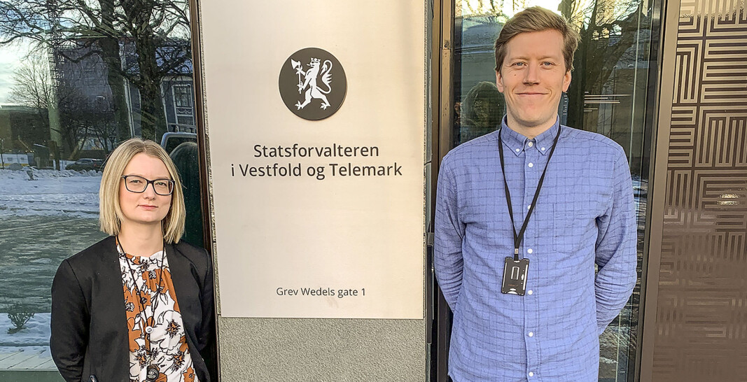 Hege Alice Granøe Johansen og Erik Hynne, utgjør sammen med tre kolleger, ny regional gravplassmyndighet. De er lokalisert hos Statsforvalteren i Vestfold og Telemark. Hege Alice Granøe Johansen og Erik Hynne, utgjør sammen med tre kolleger, ny regional gravplassmyndighet. De er lokalisert hos Statsforvalteren i Vestfold og Telemark.