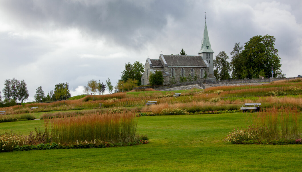 Havstein kirkegård i Trondheim. I forbindelse med utvidelsen ble det tenkt nøye på hva slags vegetasjon man ønsket å bruke.