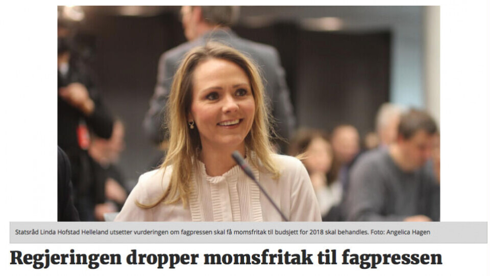 faksimile fra journalisten. Foto Angelica Hagen