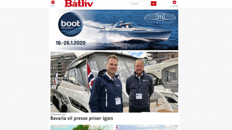 Norsk Maritimt Forlag kjøper Båtmagasinet av Aller Media AS. (Skjermdump).