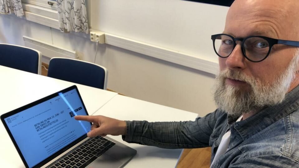 Økonomisjef Kjartan Tyvand i Fagpressen ber alle som har søkt om koronakompensasjon om å gå inn og oppdatere skjemaet innen fredag kl 14.00. (Foto: BN).