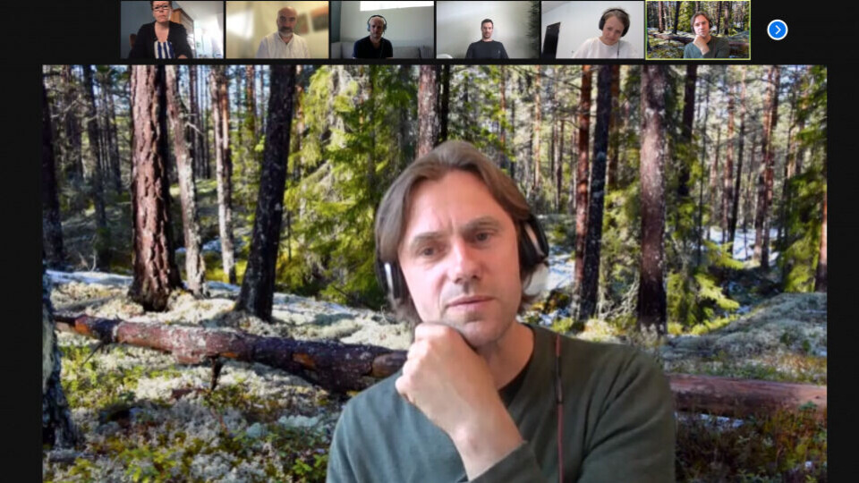 Tor Bjarne Christensen, journalist i Natur & Miljø, er svært fornøyd med gravekurset med SUJO. Skjermdump fra oppsummeringsrunden i den siste samlingen, 8. juni. Hele kurset ble gjennomført digitalt.