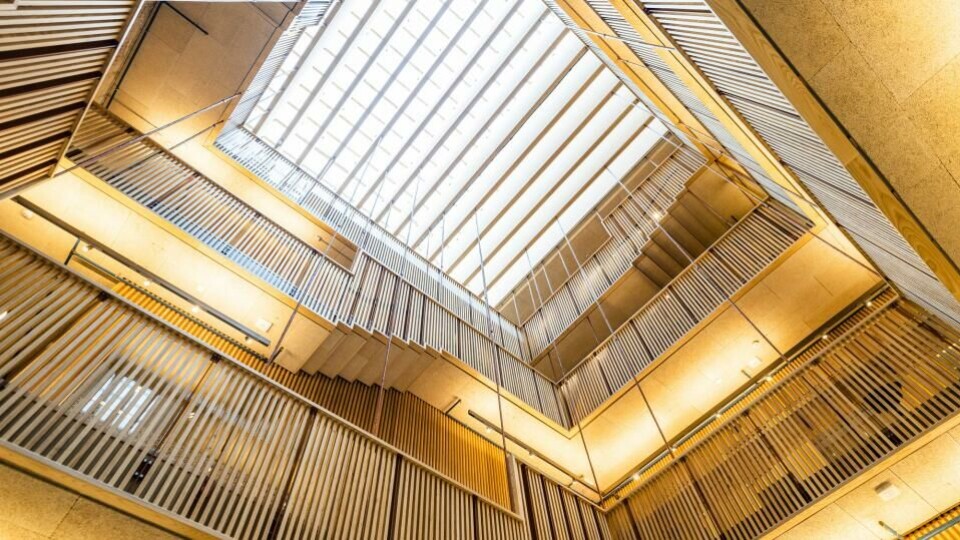 Interiør i Pressens hus. (Foto: Håkon Mosvold Larsen/NTB).