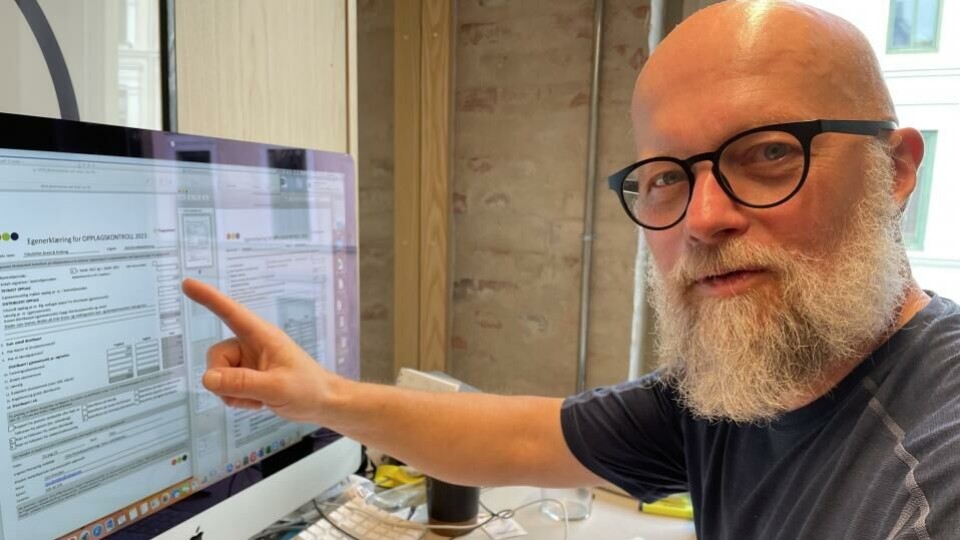 Kjartan Tyvand i Fagpressen trenger opplagskontrollen din. – Senest på fredag denne uken! ber han. (Foto: BN).