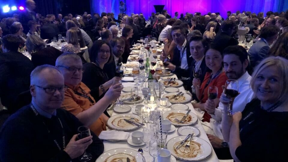 Fagpressens bord på SKUP 2019 – det er plass til deg i år også! (Foto: BN).