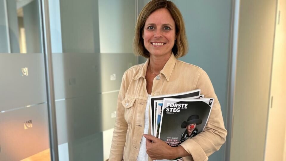 Redaktør Line Fredheim Storvik i Første steg har et solid produkt å tilby leserne. I fjor mestret den lille redaksjonen å kapre selveste Fagpresseprisen. I år runder Første steg sine første 20 år. (Foto: Kristin Slotterøy, Utdanning).