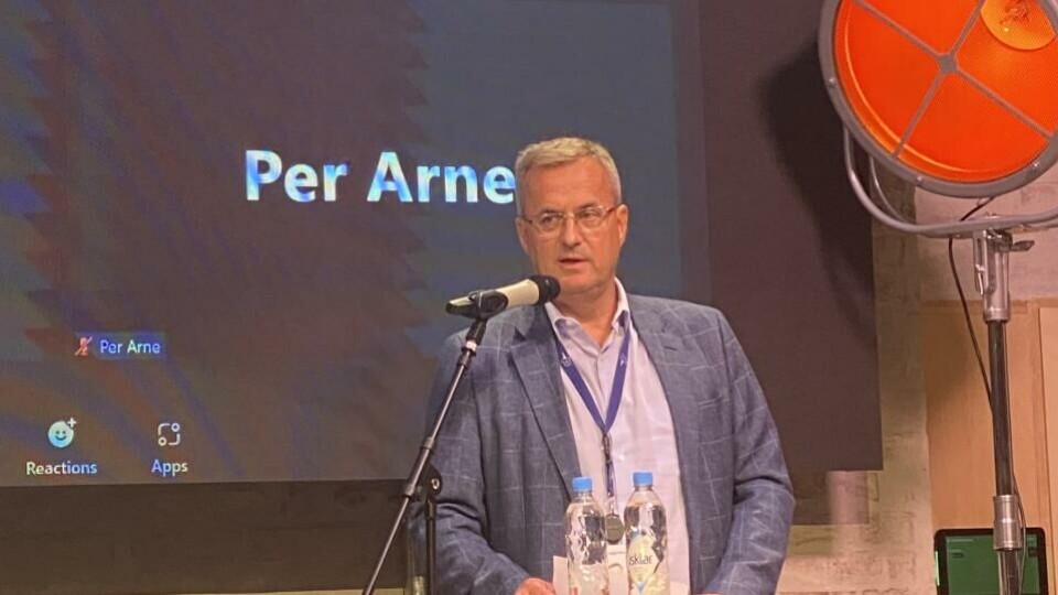 Adm. direktør Per Brikt Olsen framførte innspill fra Fagpressen til Ytringsfrihetskommisjonen torsdag. (Foto: Randi Øgrey).