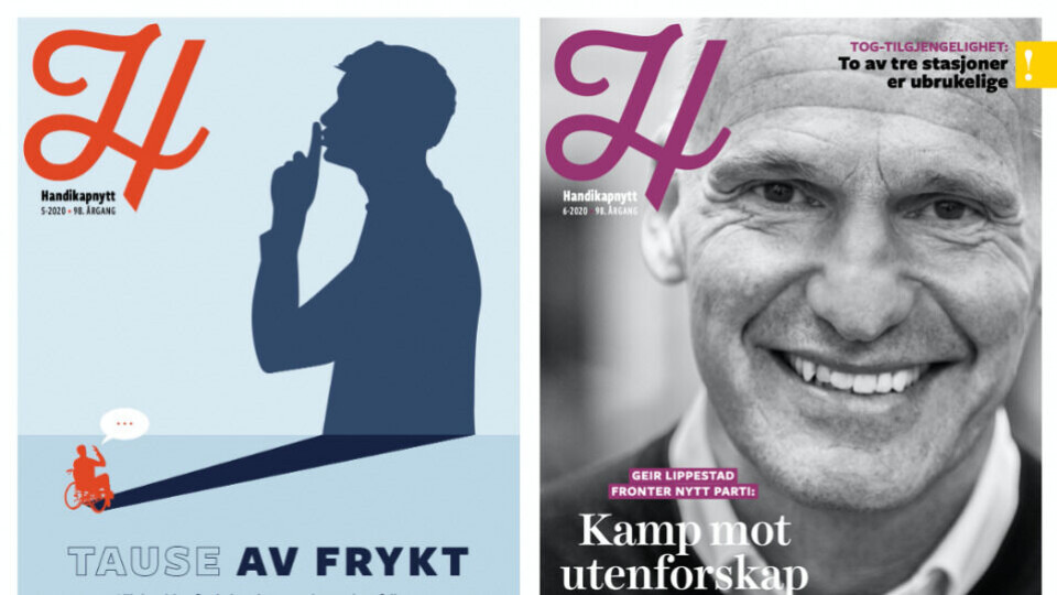 Årets to siste forsider av Handikapnytt.