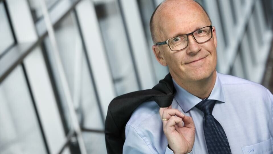 Finansfokus og ansvarlig redaktør Svein Åge Eriksen ønskes velkommen med i Fagpressen trykk og distribusjon. Foto: Sverre Chr. Jarild.