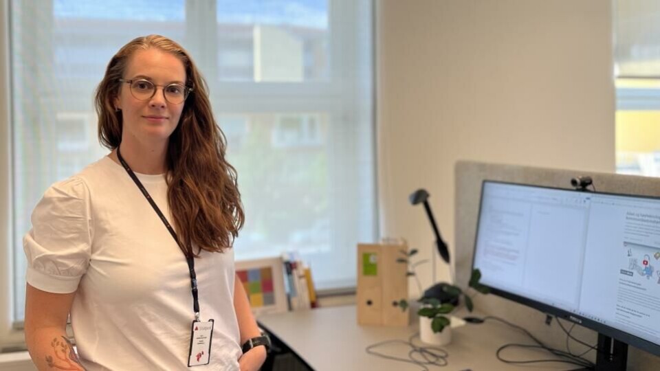 Redaktør Hedda Ruth Døli i Norsk tidsskrift for logopedi. Foto: Kristin Åmodt.