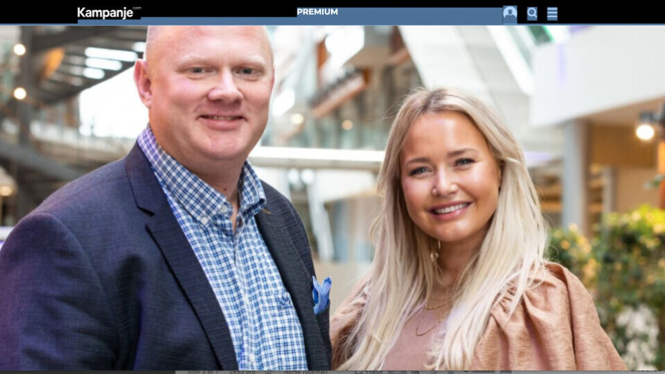 Tor Arne Sandholt, daglig leder i HS Media, har sammen med Karina Haukland skrevet mastergradsoppgave på BI. (Skjermdump Kampanje).