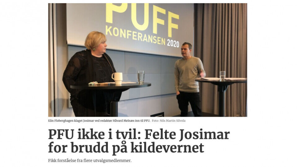faksimile fra journalisten.no(Foto: Nils Martin Silvola)