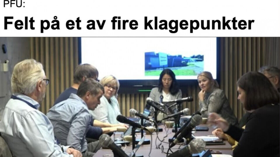 Skjermdump fra PFU-møtet onsdag, gjengitt hos Trav365.