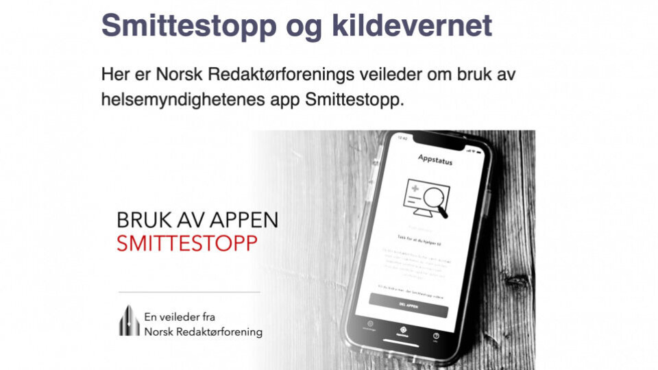 Skjermdump fra nored.no