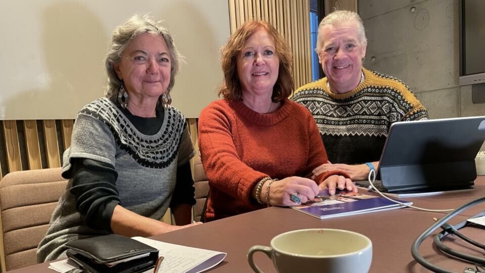 Valgkomiteen i Fagpressen er i gang med arbeidet. Fra venstre Trine Østlyngen (leder), Anne Lise Stranden og Alf Bergin. – Vi tar gjerne i mot innspill om gode kandidater – fram til 1. februar, sier Trine Østlyngen. (Foto: BN).
