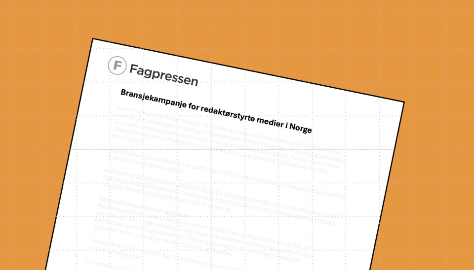 Bli med på bransjekampanjen for redaktørstyrte medier