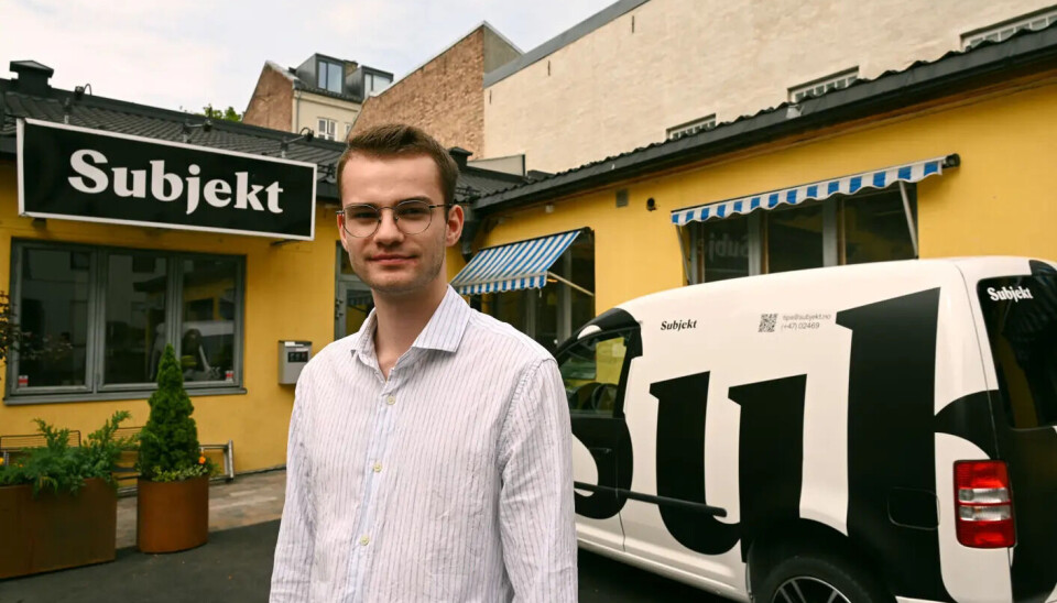 Sander Sebastian Amsrud er ansatt som journalist i Subjekt. Foto: Danby Choi